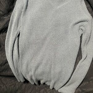 Market & Spruce Light Gray Crew Neck Sweater